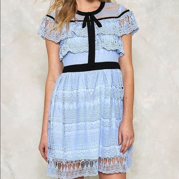 Nasty Gal Dresses & Skirts - Nasty gal Helen ruffle Lucy Wang dress S